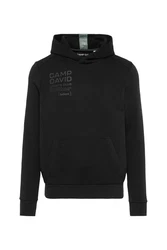 CAMP DAVID Kapuzensweatshirt Schwarz/Gelb/Grün