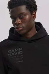 CAMP DAVID Kapuzensweatshirt Schwarz/Gelb/Grün