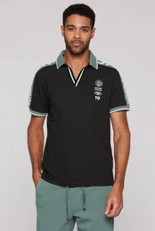 Poloshirt mit V-Ausschnitt