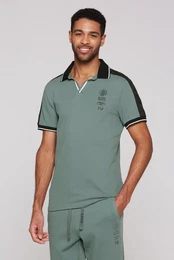 Poloshirt mit V-Ausschnitt