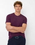 Brax T-Shirt Style TED Lila/Dunkelrot/Rosa