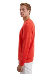 Marc O'Polo Rundhalspullover Rot/Orange
