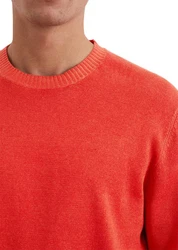 Marc O'Polo Rundhalspullover Rot/Orange