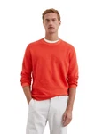 Marc O'Polo Rundhalspullover Rot/Orange
