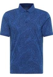 MUSTANG Kurzarmshirt Style Palco Blau/Dunkelblau