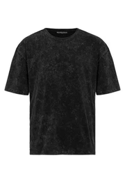 T-Shirt im Acid-Wash-Look Lssiges Oversize-Shirt
