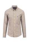 FYNCH-HATTON Langarmshirt Rot/Braun/Beige/Gelb