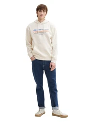 TOM TAILOR Langarmshirt Creme/Khaki/Beige/Grau
