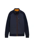 TOM TAILOR Hybrid Sweatjacke mit Stehkragen und Langarmshirt Dunkelblau