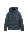 TOM TAILOR Winterjacke Pufferjacke mit abnehmbarer Kapuze Blau/Dunkelblau/Hellblau