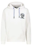 SUBLEVEL Hoodie Sweathoodie Creme/Blau/Weiß/Dunkelblau