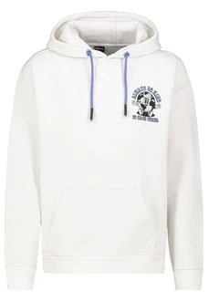 SUBLEVEL Hoodie Sweathoodie Creme/Blau/Weiß/Dunkelblau