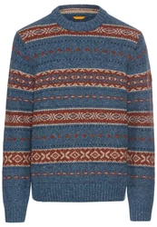 camel active Strickpullover Blau/Hellblau/Grau