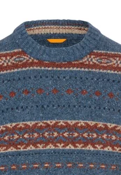 camel active Strickpullover Blau/Hellblau/Grau
