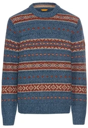 camel active Strickpullover Blau/Hellblau/Grau