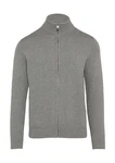 s.Oliver Strickjacke mit Stehkragen Rippblende Hellgrau/Grau/Dunkelgrau