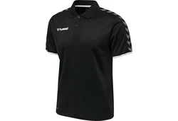hummel Poloshirt Authentic Functional 205382 Schwarz/Dunkelgrau/Orange