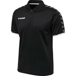 hummel Poloshirt Authentic Functional 205382 Schwarz/Dunkelgrau/Orange