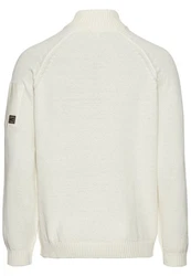 camel active Strickpullover Troyer Khaki/Weiß/Creme/Gelb/Beige