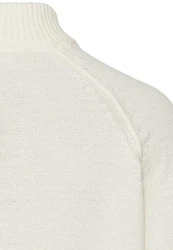 camel active Strickpullover Troyer Khaki/Weiß/Creme/Gelb/Beige