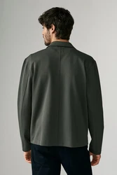 Next Hemdjacke aus Jersey Dunkelgrün/Khaki/Dunkelgrau/Grün