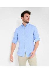 Brax Langarmhemd Style DIRK U Blau/Hellblau/Dunkelblau