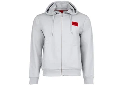 HUGO Sweatjacke Daple Hellgrau/Grau
