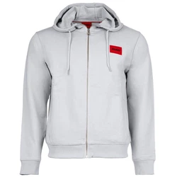 HUGO Sweatjacke Daple Hellgrau/Grau