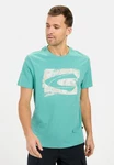 camel active T-Shirt Grün/Türkis/Dunkelgrün