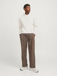 Jack & Jones Sweatshirt JJHakkai Khaki/Beige/Weiß/Creme/Grau