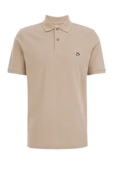WE Fashion Poloshirt Khaki/Beige/Braun/Grau