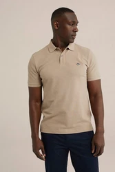 WE Fashion Poloshirt Khaki/Beige/Braun/Grau