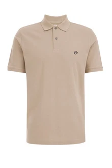 WE Fashion Poloshirt Khaki/Beige/Braun/Grau