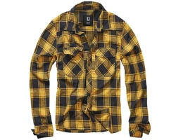 Brandit Outdoorhemd Checkshirt Gelb