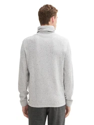 TOM TAILOR Strickpullover Grau/Hellgrau