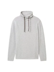 TOM TAILOR Strickpullover Grau/Hellgrau