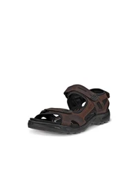Ecco Offroad Herren Riemchensandale Trekkingsandale Dunkelbraun/Braun/Beige