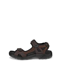 Ecco Offroad Herren Riemchensandale Trekkingsandale Dunkelbraun/Braun/Beige
