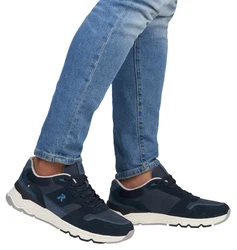 RIEKER Sport Sneaker Schnürschuh Halbschuh Freizeitschuh Blau/Dunkelblau/Hellblau