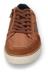 camel active Sneaker Retro Schnürschuh Halbschuh Braun/Orange/Beige