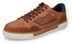 camel active Sneaker Retro Schnürschuh Halbschuh Braun/Orange/Beige