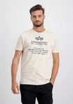 Alpha Industries Alpha Fundamental T-Shirt Beige/Weiß/Braun/Khaki