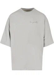 Merchcode T-Shirt Love Yourself Huge Tee Grau/Khaki/Hellgrau