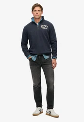 Superdry Sweatshirt ATHLETIC ESS HALF ZIP Dunkelblau/Blau/Rot/Hellblau