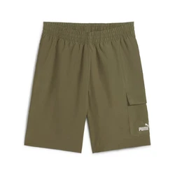 PUMA Shorts ESS NO. 1 LOGO WOVEN CARGO SHORTS Dunkelgrün/Khaki