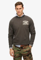 Superdry Sweatshirt Athletic ESS Crew Khaki/Dunkelgrün/Grau