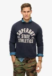 Superdry Sweatshirt Athletic ESS Crew Dunkelblau/Hellblau