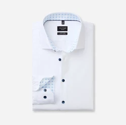 OLYMP Businesshemd No. Six 24/Seven super slim Weiß/Creme/Blau/Hellblau