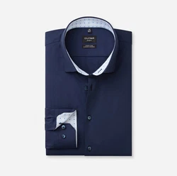 OLYMP Businesshemd No. Six 24/Seven super slim Dunkelblau/Blau
