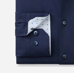 OLYMP Businesshemd No. Six 24/Seven super slim Dunkelblau/Blau